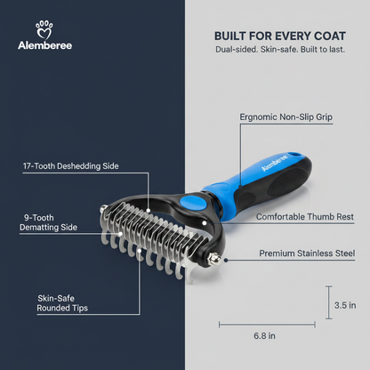 Alemberee™ 2-in-1 Pet Grooming Comb